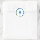 Sticker Rond bulle terrestre (Sac)
