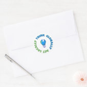 Sticker Rond bulle terrestre (Enveloppe)