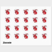 Sticker Rond Bulles Da Blanches (Feuille)