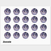 Sticker Rond bulles de mousse (Feuille)