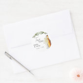 Sticker Rond Bulles Et Épouse Merci Wedding shower (Enveloppe)