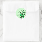 Sticker Rond Bulles shamrocks (Sac)
