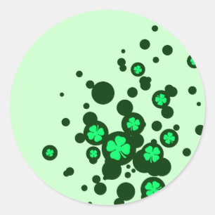 Sticker Rond Bulles shamrocks