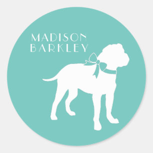 Sticker Rond Bullmastiff Chien Chien Chien Chien Chiot