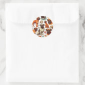 Sticker Rond Bullmastiff rétro (Sac)