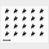 Sticker Rond Bullrider 2 (Feuille)