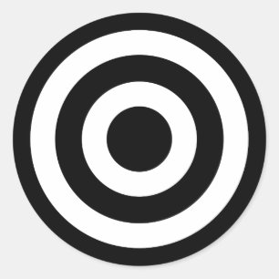 Sticker Rond Bull's_Eye