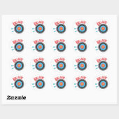 Sticker Rond Bullseye (Feuille)