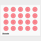 Sticker Rond Bullseye (Feuille)