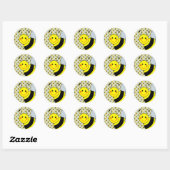 Sticker Rond Bumble Bee (Feuille)