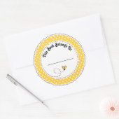 Sticker Rond Bumble Bee Lecture Plaques de lecture (Enveloppe)