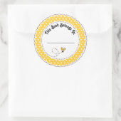Sticker Rond Bumble Bee Lecture Plaques de lecture (Sac)