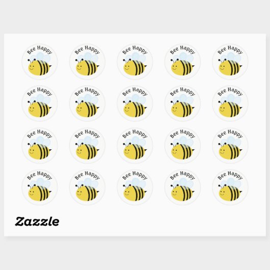 Sticker Rond Bumblebee (Feuille)