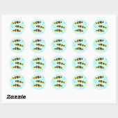 Sticker Rond Bumblebee Goby Fish (Feuille)