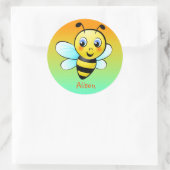 Sticker Rond Bumblebee personnalisable (Sac)