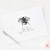 Sticker Rond Bumblebee vintage (Enveloppe)
