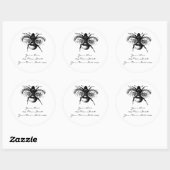 Sticker Rond Bumblebee vintage (Feuille)