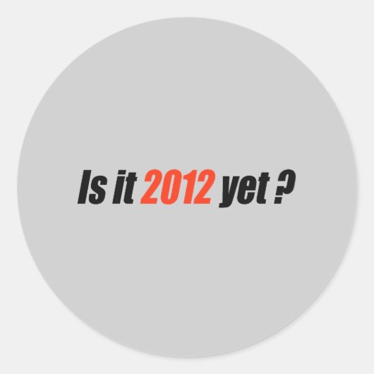 Sticker Rond Bumpersticker anti-Obama - 2012 pourtant (Devant)