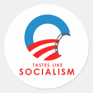 Sticker Rond Bumpersticker anti-Obama - Des goûts comme le soc