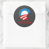 Sticker Rond Bumpersticker anti-Obama - Des goûts comme le soci (Sac)