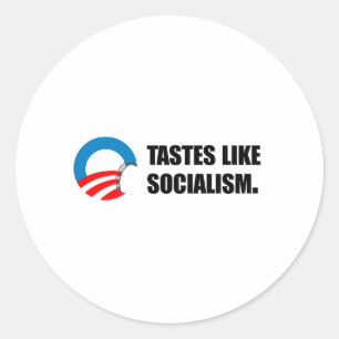 Sticker Rond Bumpersticker anti-Obama - Des goûts comme le soci