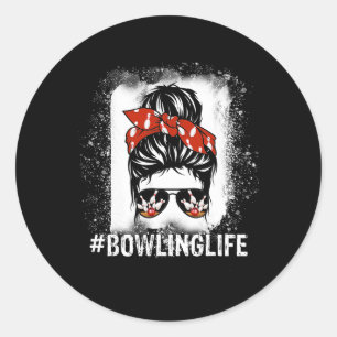 Sticker Rond Bun Bleach Look Bowling Life - Femmes Et Enfant
