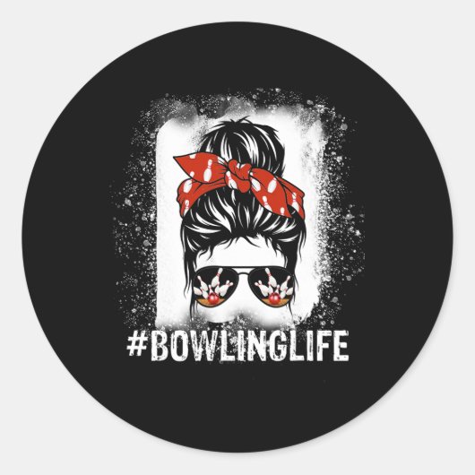 Sticker Rond Bun Bleach Look Bowling Life - Femmes Et Enfant (Devant)
