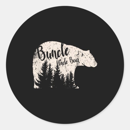 Sticker Rond Buncle - They Call Me Buncle - The Uncle Funny  (Devant)