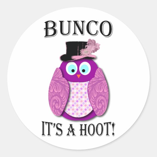 Sticker Rond Bunco - C'est un coup de pied" (Devant)