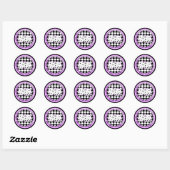Sticker Rond Bunco Chicks Roll with It - Violet (Feuille)