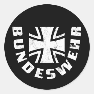 Sticker Rond Bundeswehr Deutschland, Luftwaffe, Force aérienne