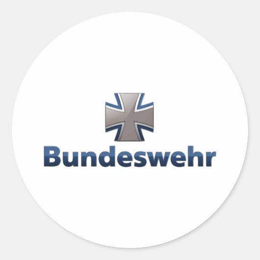 Sticker Rond Bundeswehr Emblem (Devant)