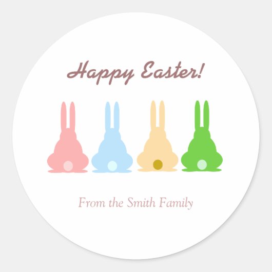 Sticker Rond Bunnies (Devant)