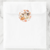 Sticker Rond Bunny et Jack O' Lantern Hoppy Halloween (Sac)