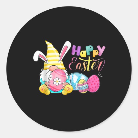 Sticker Rond Bunny Gnome Rabbit (Devant)
