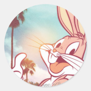 Sticker Rond BUNNY™ Photo de vacances BUGS