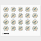 Sticker Rond Bureau de création G libellule (Feuille)