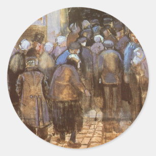 Sticker Rond Bureau de la loterie d'État (Pauvre argent)