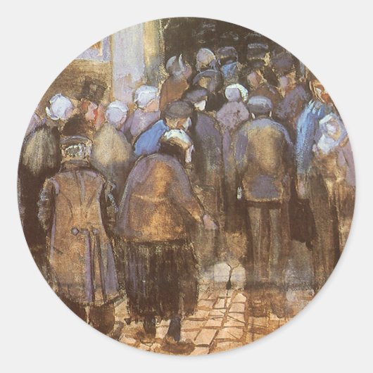 Sticker Rond Bureau de loterie de l'État de Vincent van Gogh (M (Devant)