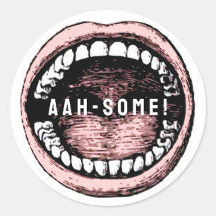 Sticker Rond Bureau dentaire dentaire dentaire