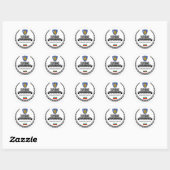 Sticker Rond Burgas (Feuille)