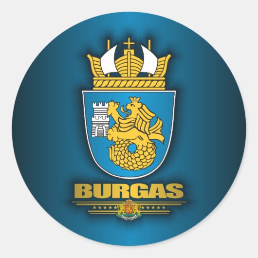 Sticker Rond Burgas COA (Devant)