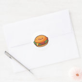 Sticker Rond Burger (Enveloppe)