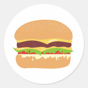 Sticker Rond burger