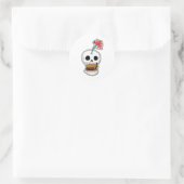 Sticker Rond Burger crâne (Sac)