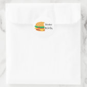 Sticker Rond Burger international No Diet Day (Sac)