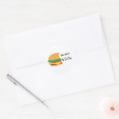 Sticker Rond Burger international No Diet Day (Enveloppe)