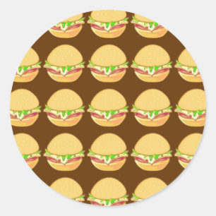 Sticker Rond Burgers