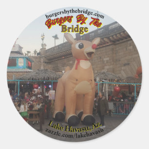 Sticker Rond Burgers au bord du lac Bridge Havasu