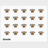 Sticker Rond Burgerza (Feuille)